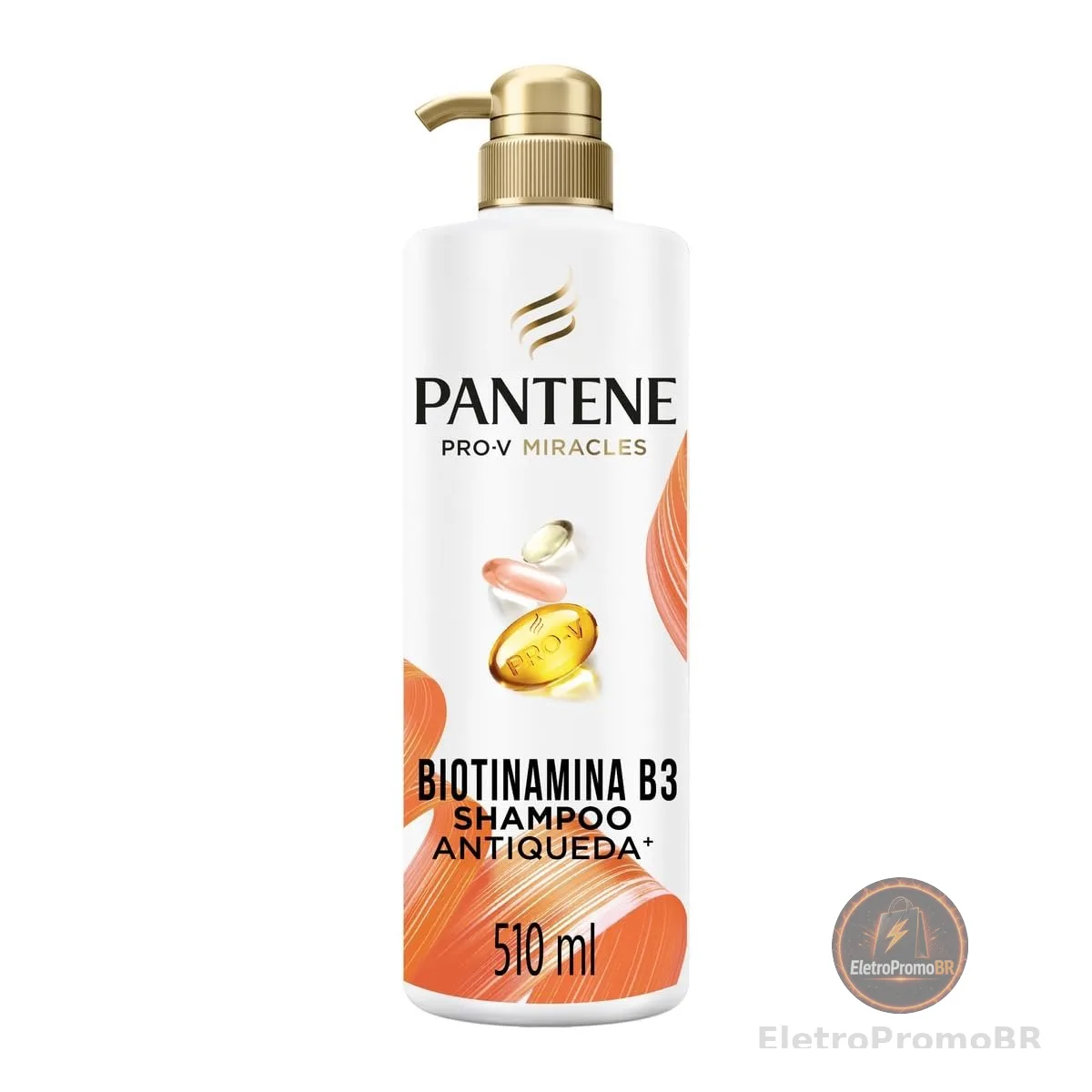 Pantene Pro-V Shampoo Biotinamina B3 Antiqueda e Nutrição 510 ml