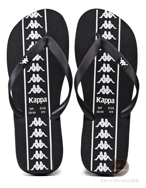 Chinelo Kappa Beach Adulto Unissex Em Borracha