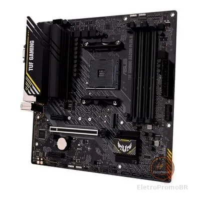 Placa-Mãe ASUS TUF GAMING A520M-PLUS II, AMD AM4, mATX, DDR4, Preto - 90MB17G0-M0EAY0