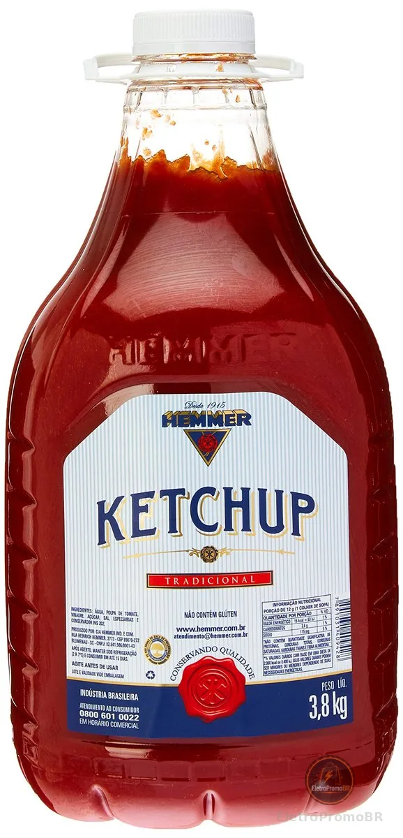 Ketchup Tradicional Hemmer Galão 3,8kg