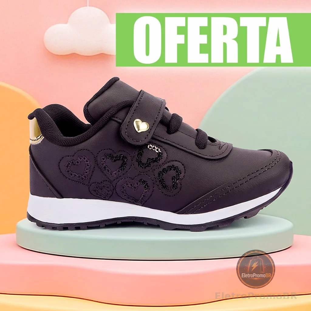 Tenis Infantil Feminino Menina Escolar Pronta Entrega