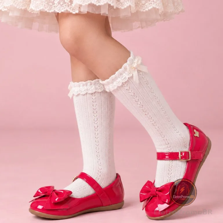 Sapatilha Infantil Menina Verniz Laço Grande Moda Blogueirinha Verão - 20 ao 34