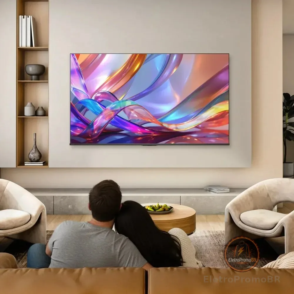 Smart TV Hisense HI-QLED 4K 50" polegadas com Processador AI, Dolby Vision Atmos e Compatibilidade Alexa - 50Q6QVV