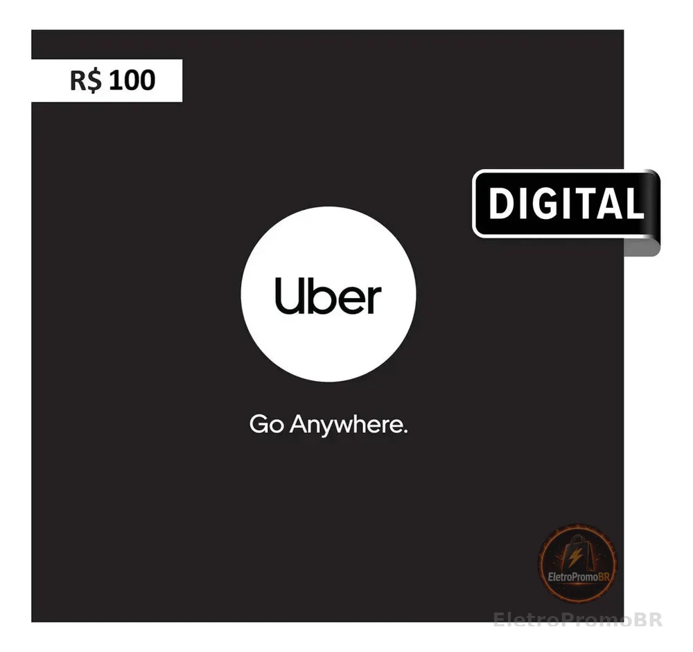 Uber Gift Card R$100 (digital)
