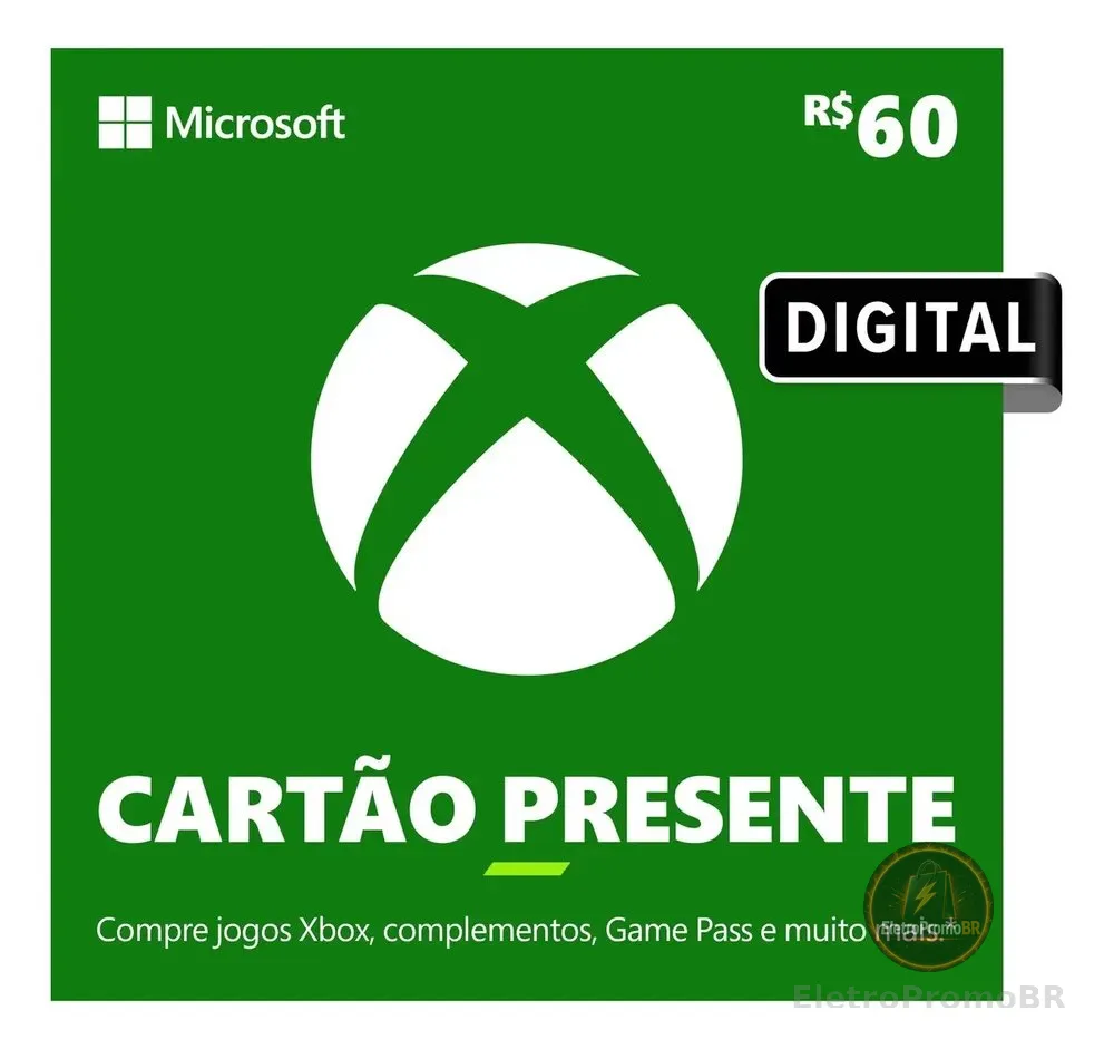 Xbox Cartão Presente R$ 60 Gift card (Digital)