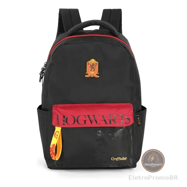Mochila Costas Escolar Harry Potter Com Chaveiro Reforçada