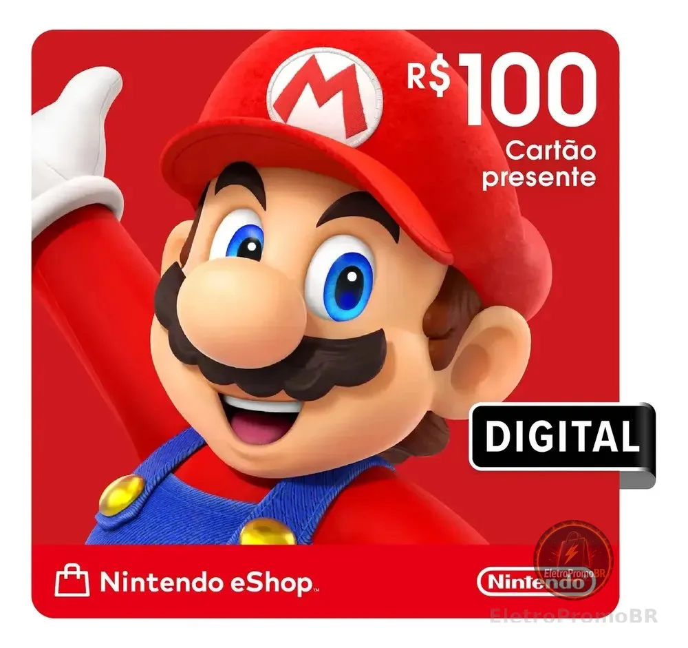 Nintendo Gift Card eShop R$ 100 (Digital)