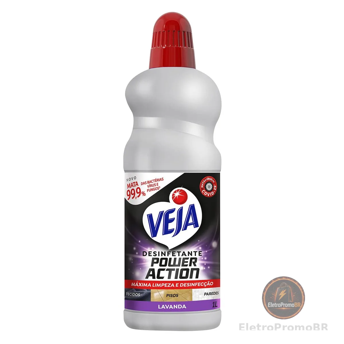 Desinfetante Multisuperficies Veja Power Action Lavanda 1L