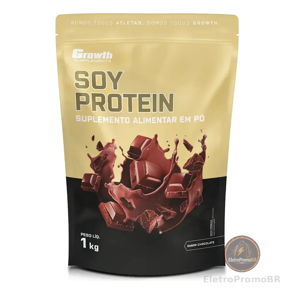 Proteina Isolada De Soja 1kg Growth Supplements - Chocolate Chocolate
