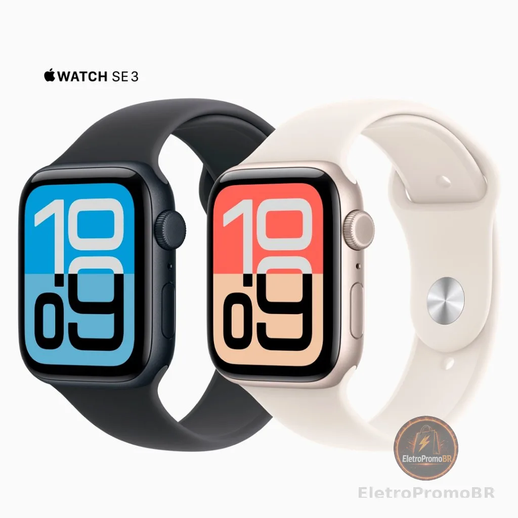 Relógio Apple Watch Series SE 3 GPS 40mm 44mm Alumínio Esportiva com Garantia Apple com Nota Fiscal