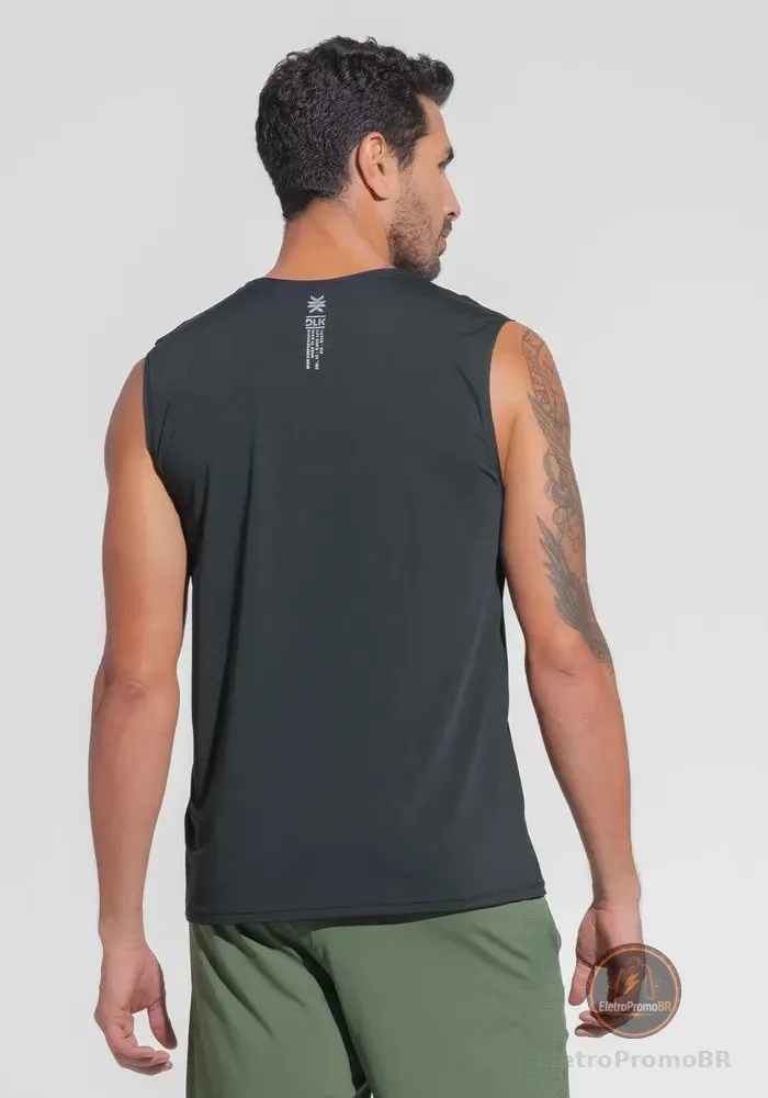 Regata Fitness Masculina Dry Fit Dlk Preto M