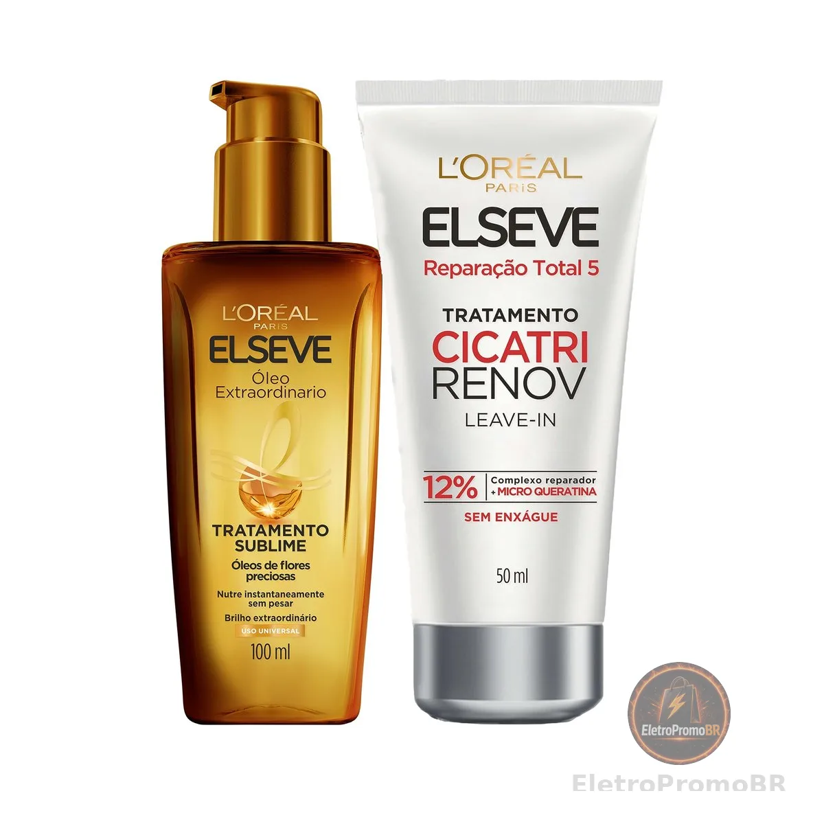 ELSEVE Kit Óleo Extraordinário L'Oréal Paris + Leave-In De Tratamento Cicatri Renov L'Oréal Paris
