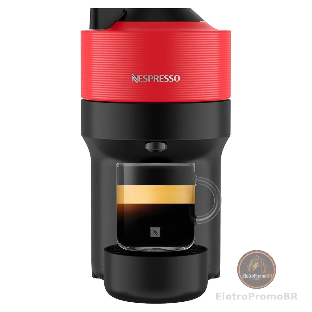 Cafeteira Espresso Nespresso Vertuo Pop Vermelho Pimenta110V