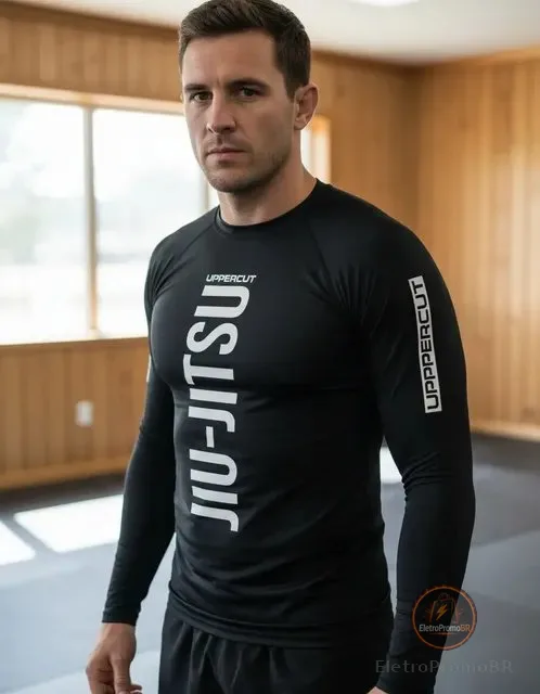 Rash Guard Jiu-jitsu Mma Uppercut Fight Em Dry Fit