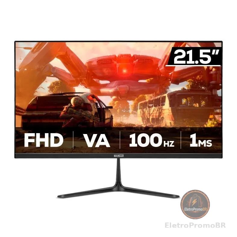 Monitor Gamer Mancer Horizon Z2S, 21.5 Pol, VA, FHD, 1ms, 100Hz, HDMI/VGA, MCR-HZN21S-BL3