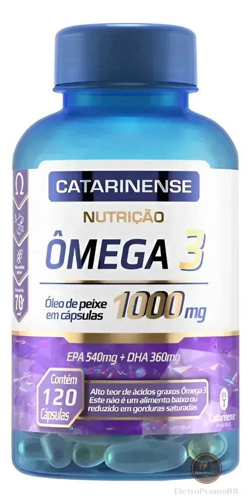 Ômega 3 Original 1000mg 120 Capsulas Catarinense Pharma Serm Sabor