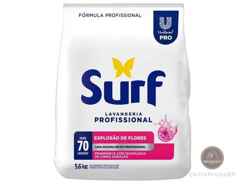 Sabão em Pó Surf Explosão de Flores Concentrado Profissional 5,6kg