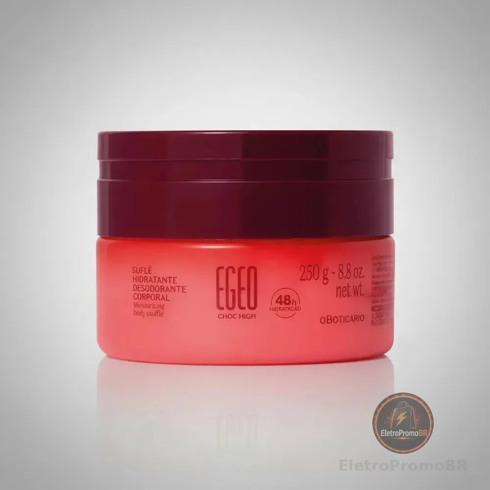 Suflê Hidratante Corporal Egeo High 250g - O Boticário Fragrância egeo choc high