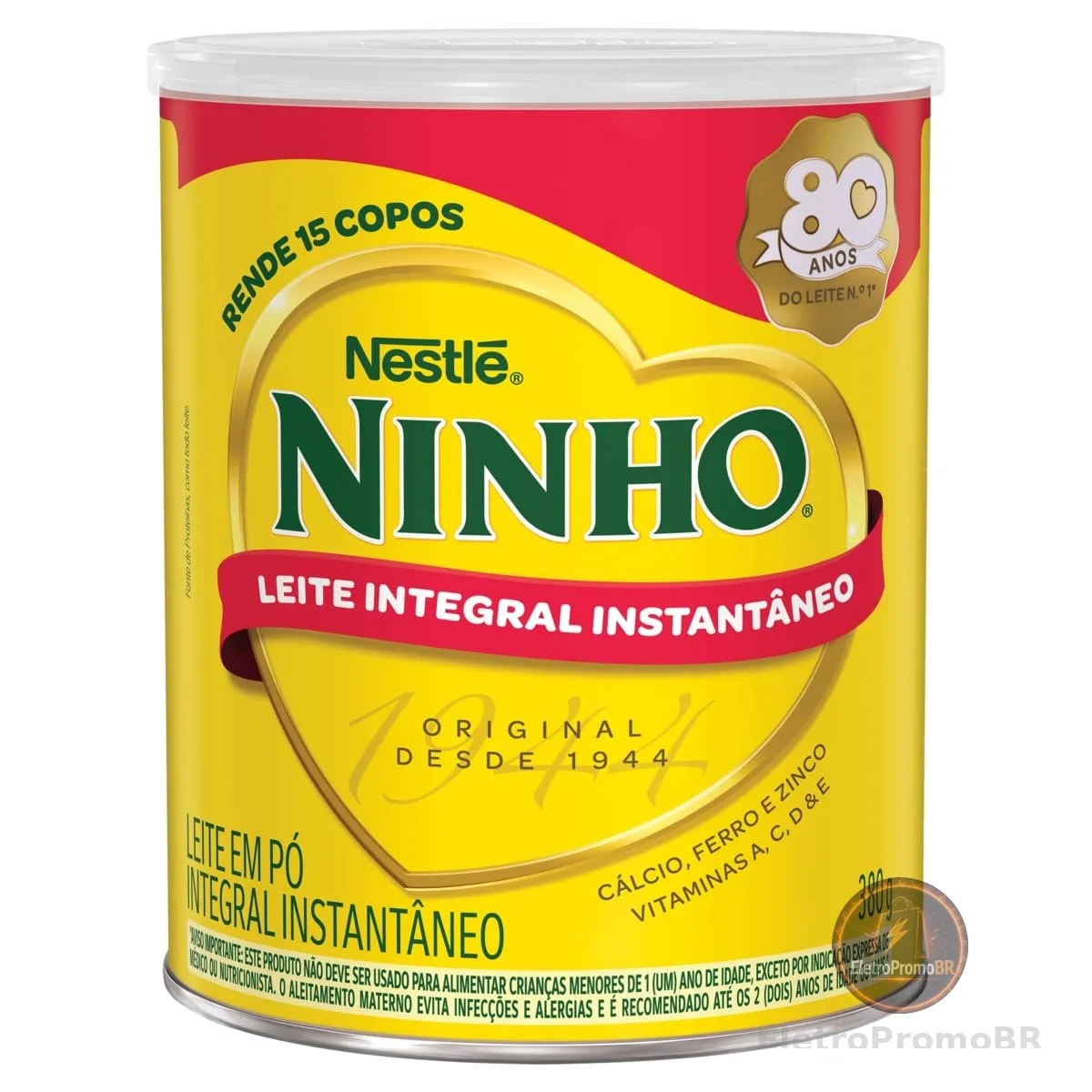 Leite Pó Instantâneo Integral Ninho Lata 380g