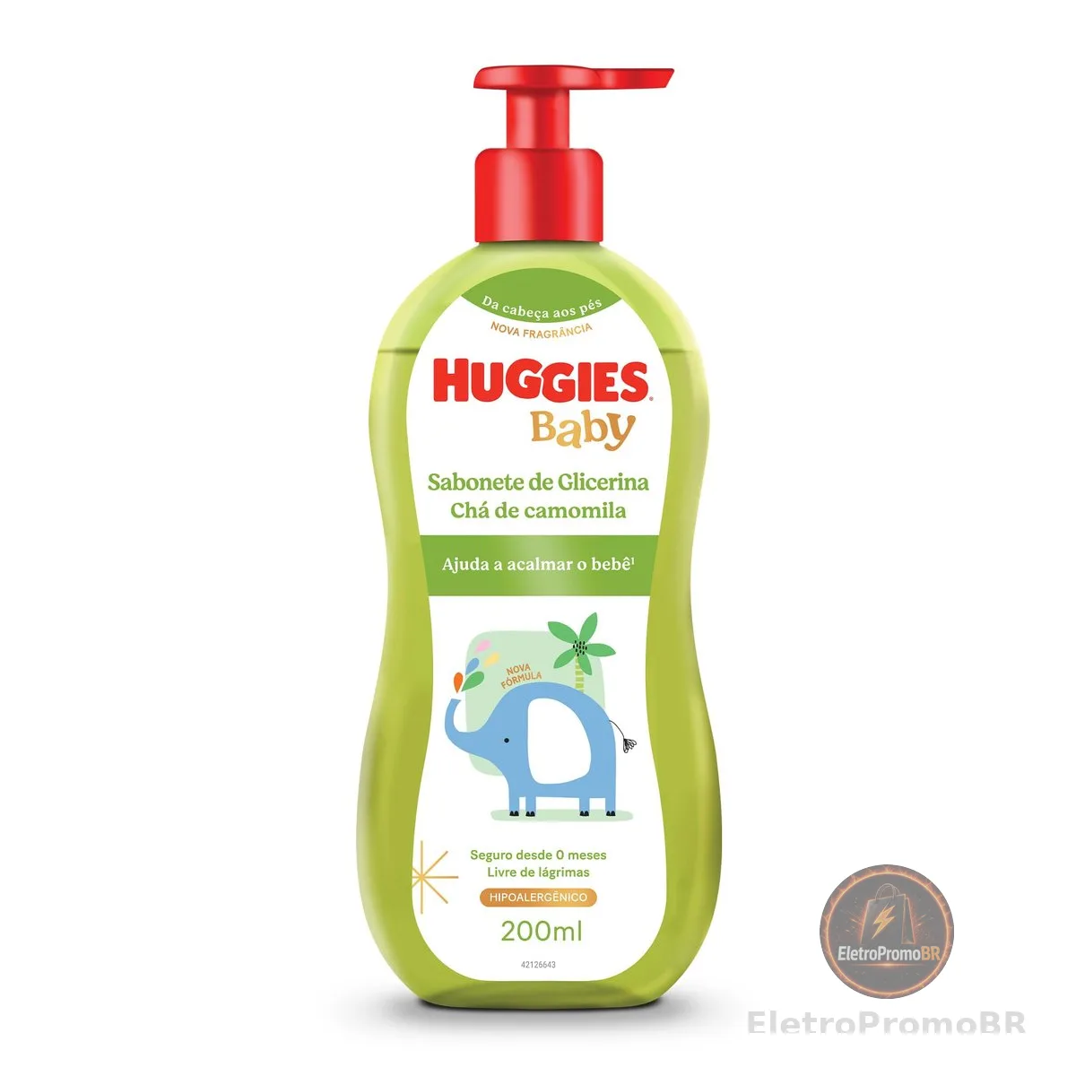 Sabonete Líquido Huggies Camomila para Recém-Nascidos 200ml