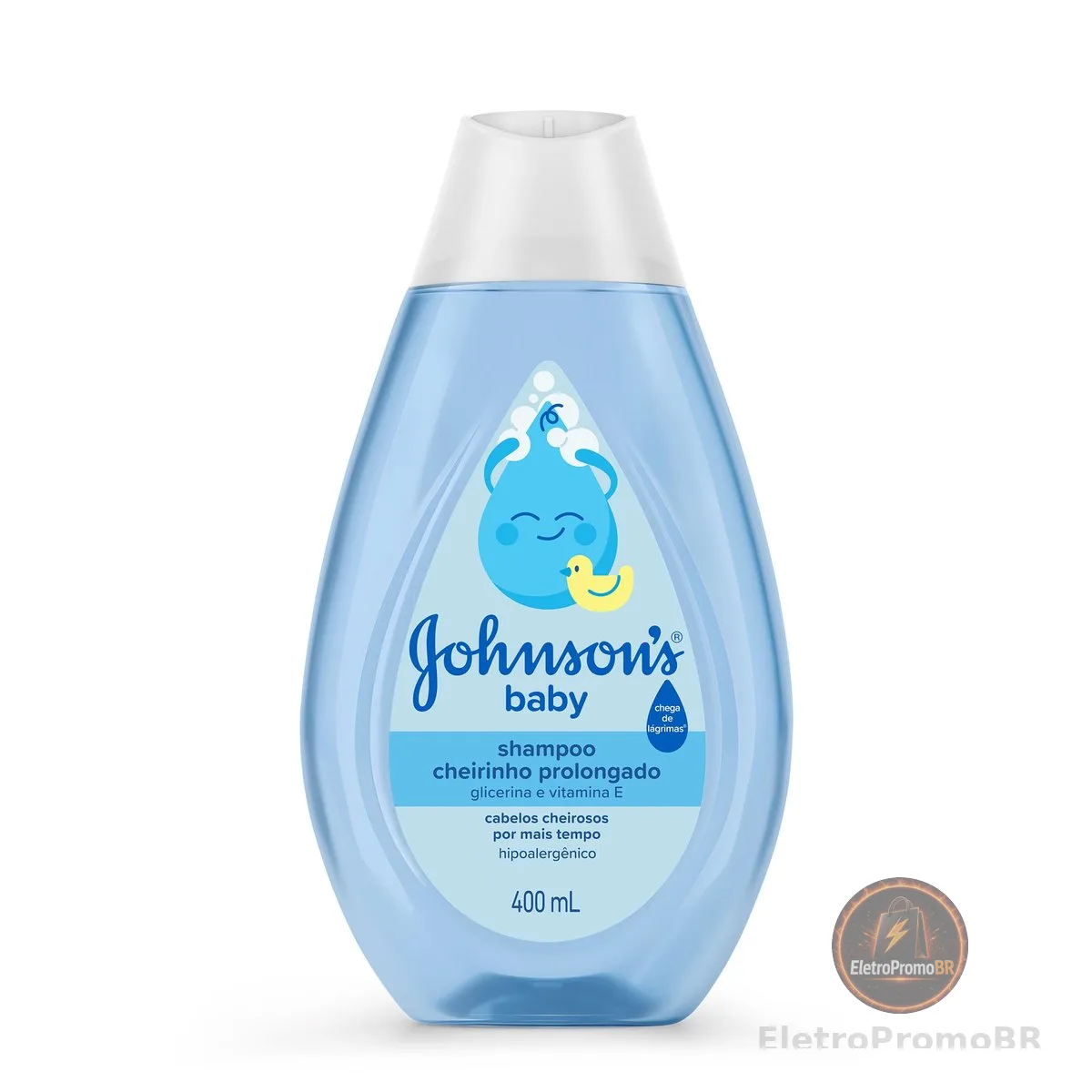 Johnson's Baby Shampoo Infantil Cheiro Prolongado, 400ml, Azul