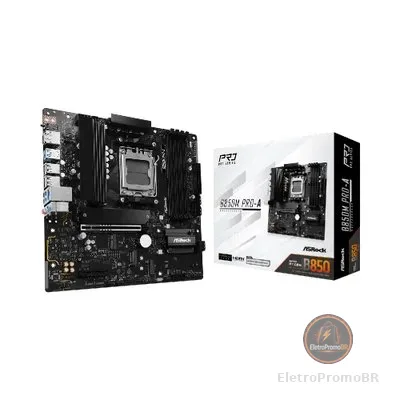 Placa Mãe Asrock B850m Pro-a Am5 4xDDR5 Chipset B850 Matx