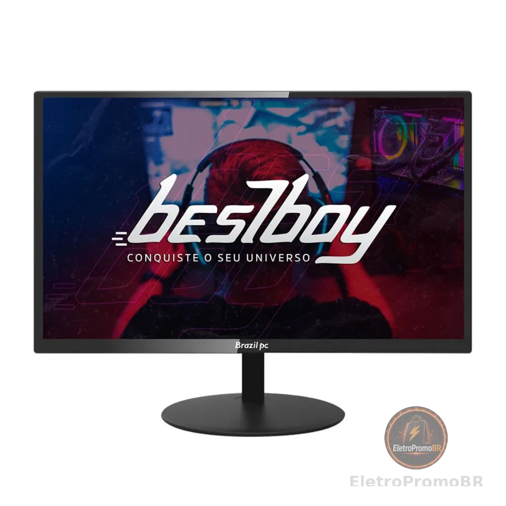 Monitor Brazilpc 19 Polegadas Led Widescreen 60hz Hdmi/vga Bpc-19we02-b Preto