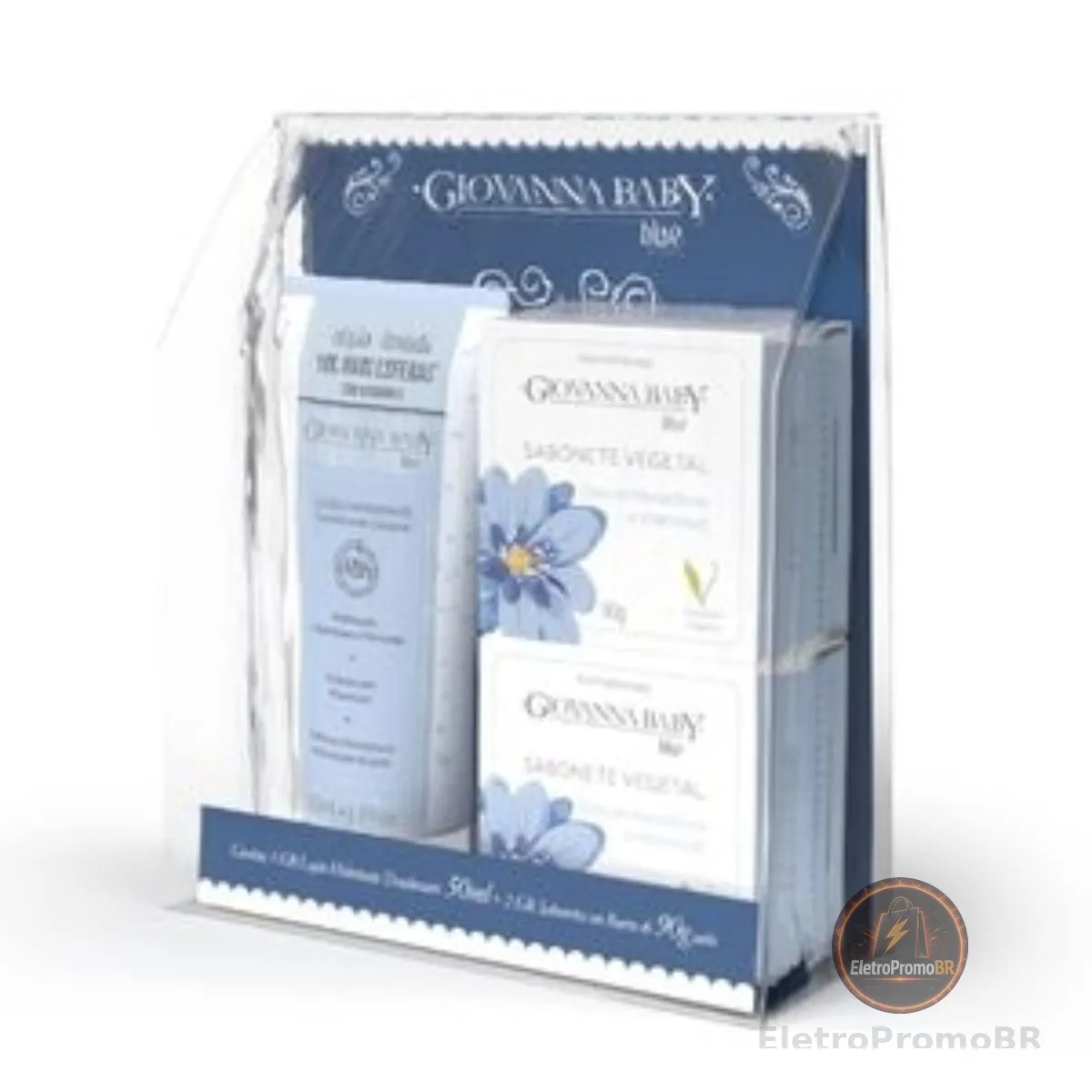 Giovanna Baby - Kit Necessaire Giovanna Baby Locao 50G+2 Sabonete 90Gr Blue (Novo