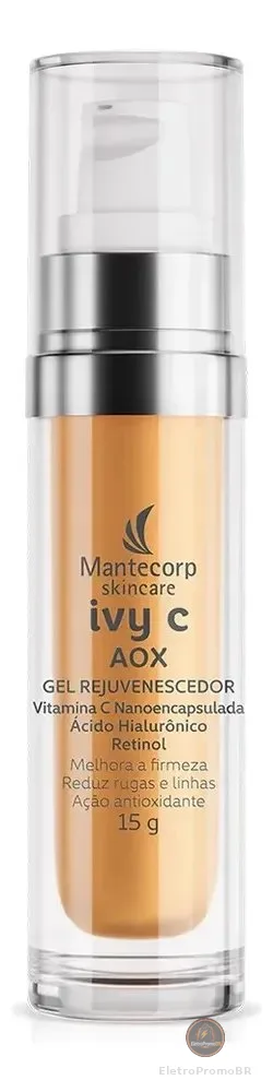 Rejuvenescedor Facial Mantecorp Skincare Ivy C Aox Gel 15g Todo Tipo De Pele Dia/noite
