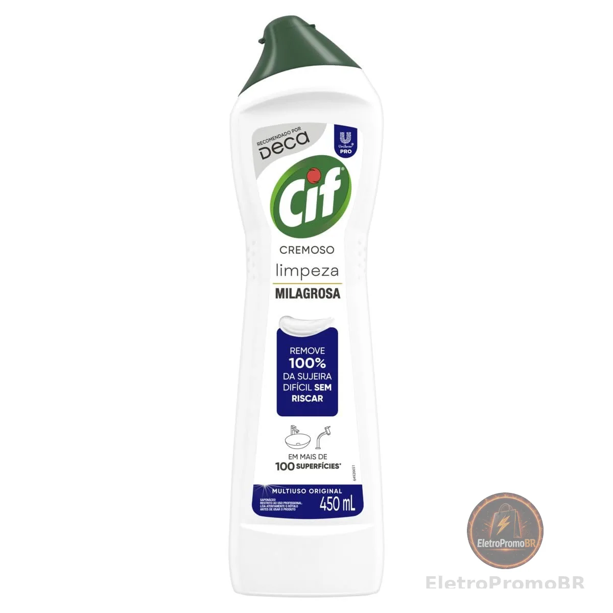 Saponáceo Cremoso Multiuso Metais Original Cif Pro Squeeze 450ml