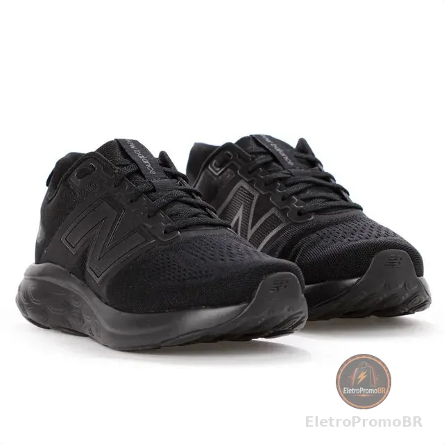 Tênis New Balance 460 V4 Todo Preto Masculino Original Macio