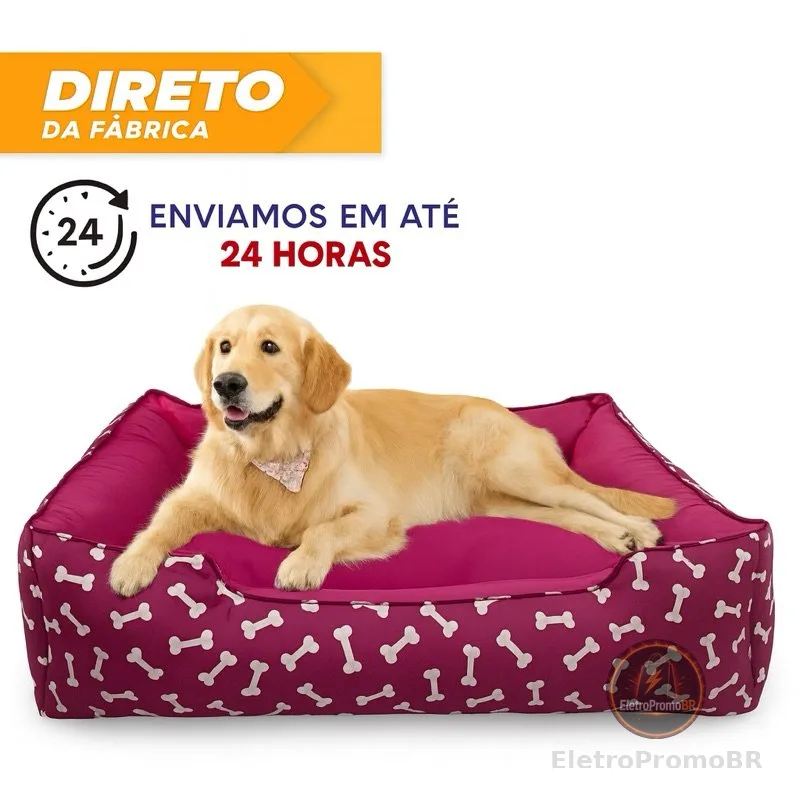 Cama Caminha Pet Cachorro Gato tamanho p,m,g confortável com zíper lavável + almofadinha