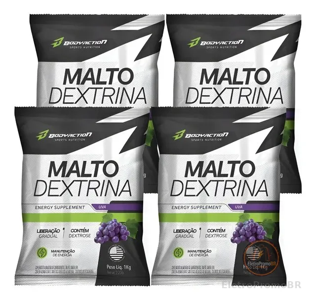 Kit 4x Maltodextrina - Bodyaction