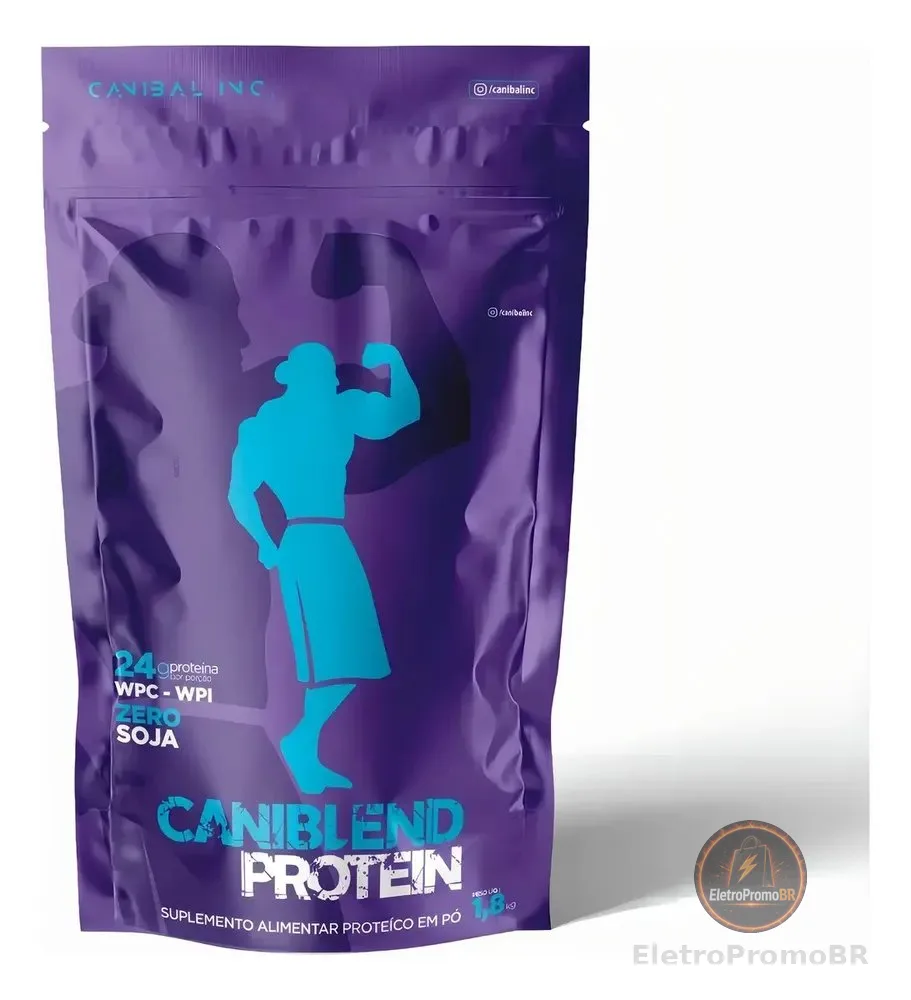 Caniblend Protein 1,8kg - Canibal Inc Sabor Leite