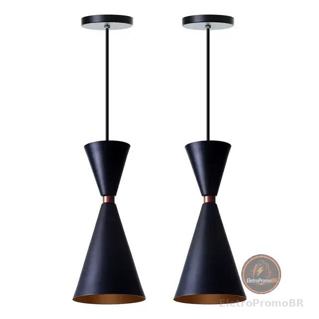 Kit 2 Pendente Lustre Mini Moscou 30cm Balcao Gourmet