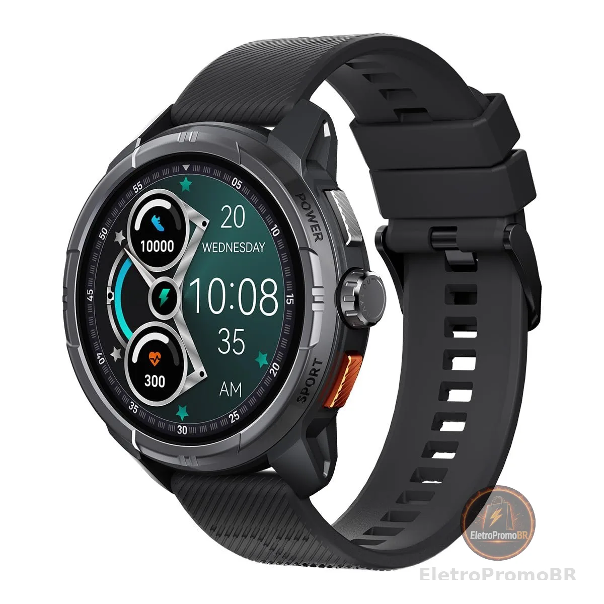 HAYLOU Solar Ultra Smartwatch para Mulheres e Homens, Preto