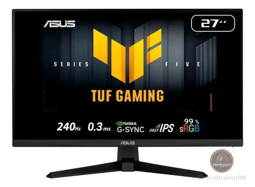 Monitor Gamer Asus Tuf Vg279qm5a 27  Fhd 240hz Fast Ips Preto