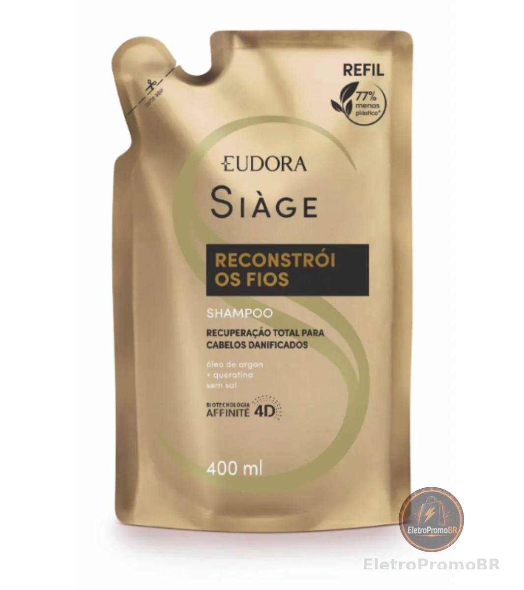 EUDORA SIAGE SHAMPOO RECONSTROI OS FIOS 400ML REFIL