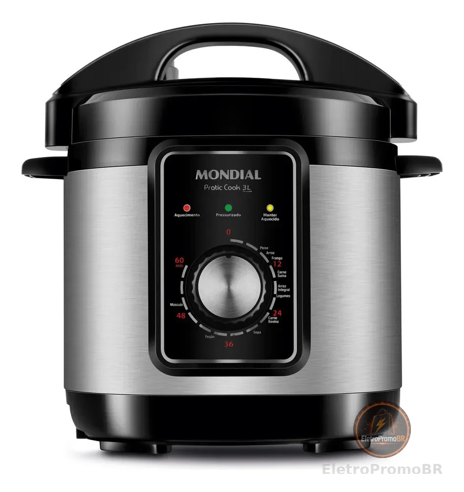 Panela de Pressão Elétrica 3L Mondial 700W - PE-47-3L-I