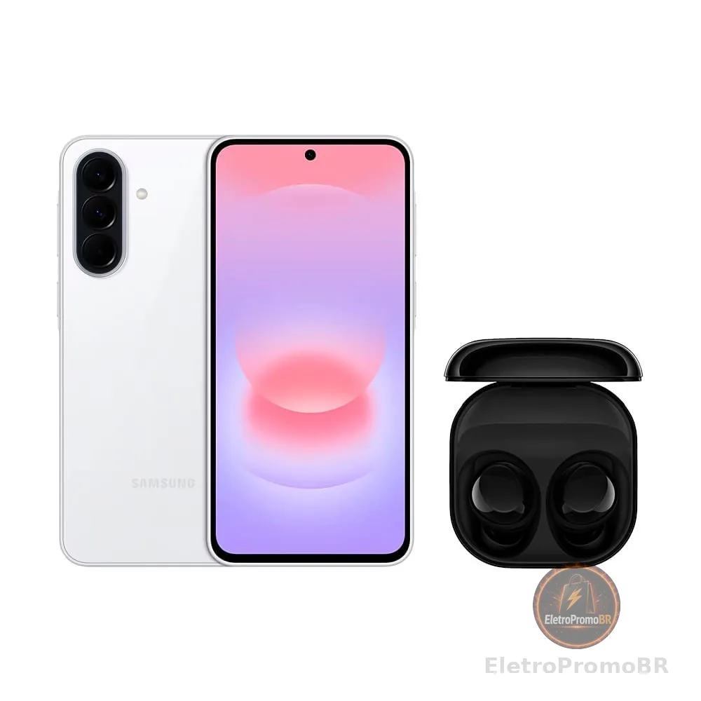 Galaxy A37 5G (256GB) - Branco + Galaxy Buds Core - Preto