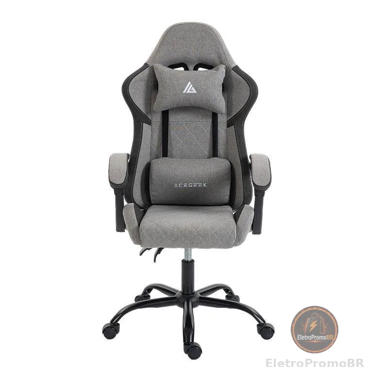 Cadeira Gamer Acegeek Lorien, Tecido, Cinza, AG-LORIEN-GY