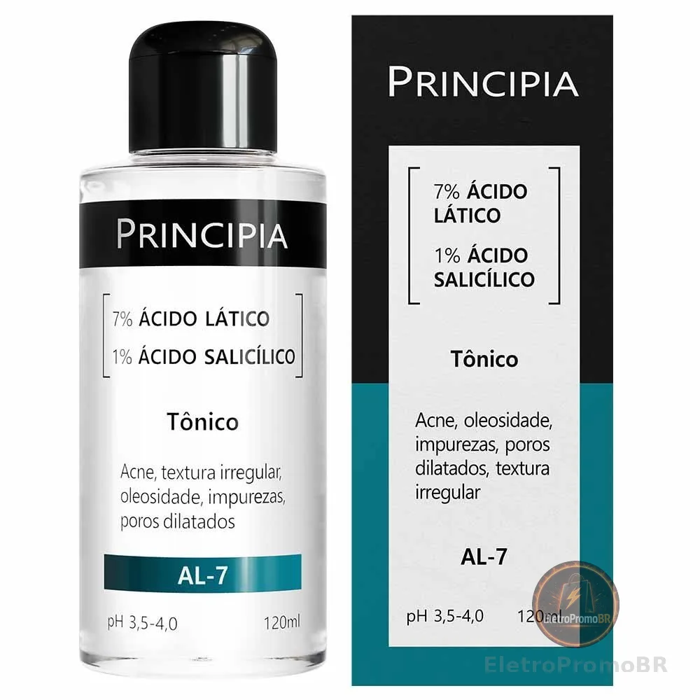 Tônico Principia 7% Ácido Lático + 1% Ácido Salicílico - AL-7