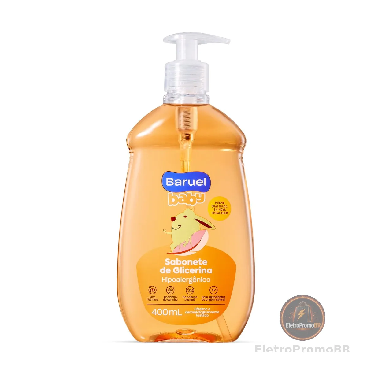 Sabonete Líquido Bebê Glicerina 400ml – Baruel Baby