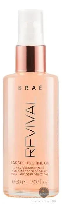 Óleo Capilar Braé Revival Brilho para Cabelos Fragilizados 60 mL
