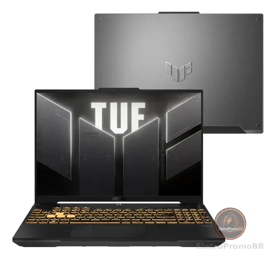Notebook ASUS TUF Gamer F16 FX607VU NVIDIA RTX 4050 Intel Core 5 210H 16GB RAM 512GB SSD Linux 16" LCD LED FHD nível IPS 144 Hz RL385