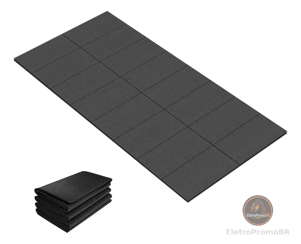 Stepwaver Tapete P/ Bicicleta De Academia E Spinning 160x75 Preto 0