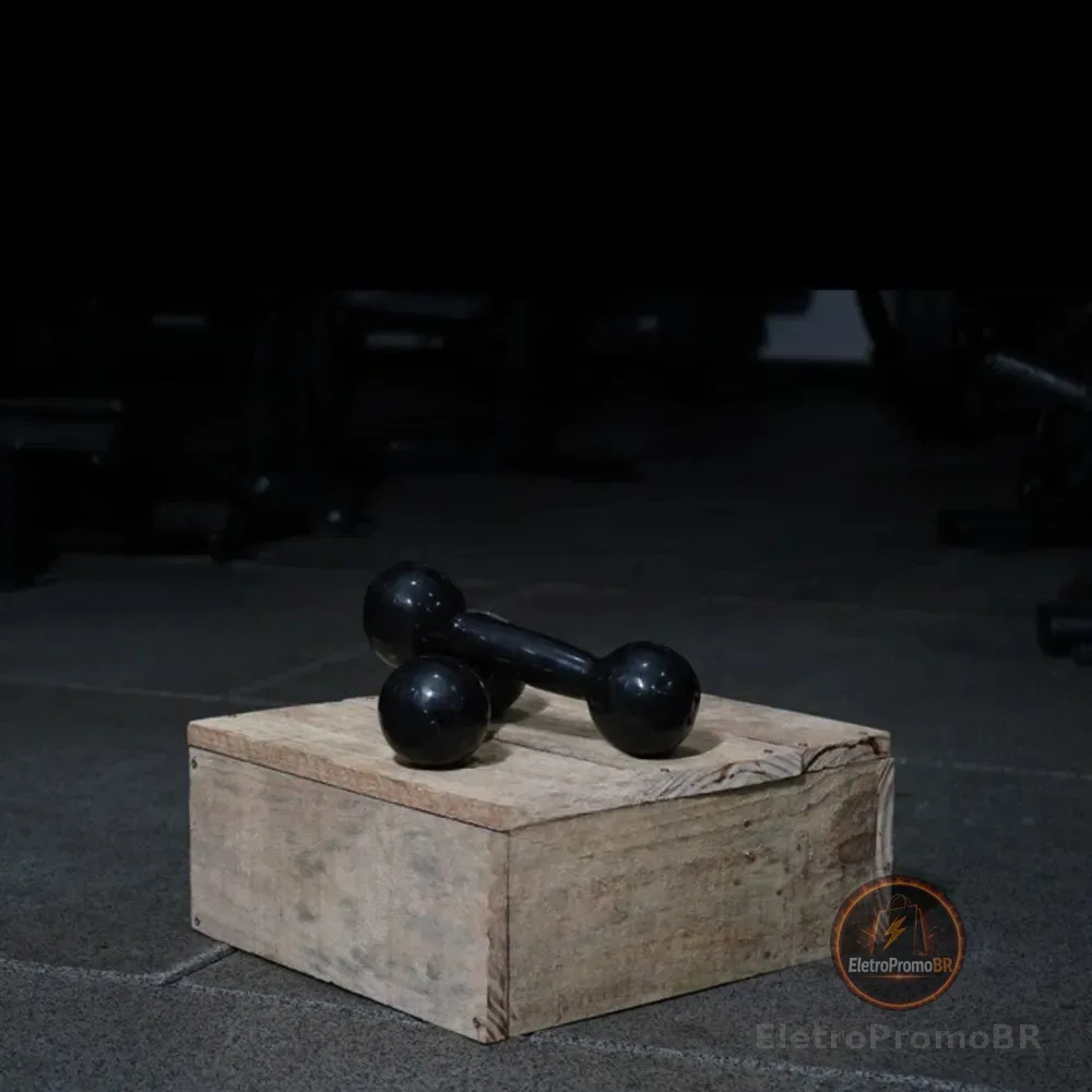Par Halter Bola Emborrachado de 2kg para Exercício e Fisioterapia