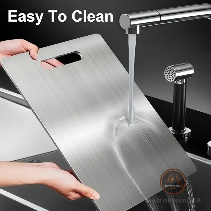 Tábua De Corte 304 Aço Inoxidável Antibacteriana À Prova De Mofo 46 cm tábua de cozinha