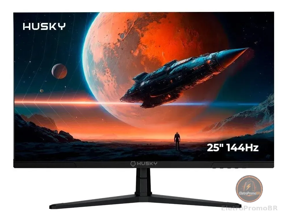 Monitor Gamer Husky Boreal 25  - Fhd 144hz Ips Adaptive Sync Preto 127/220v