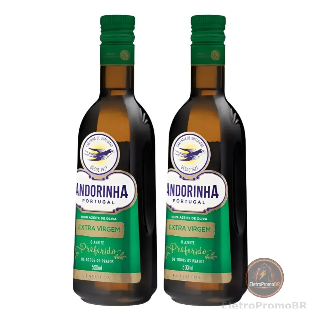 Kit Azeite De Oliva Extra Virgem Andorinha Vidro 500ml - 2 unidades
